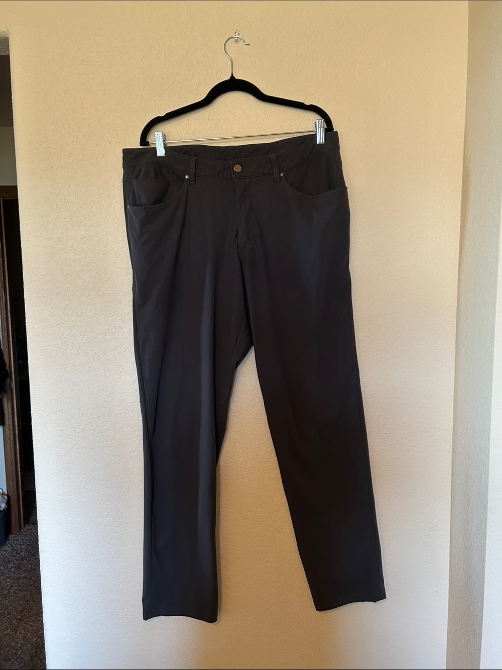 Lululemon ABC 5 Pocket Men’s Pants Charcoal Performance Stretch 36x30